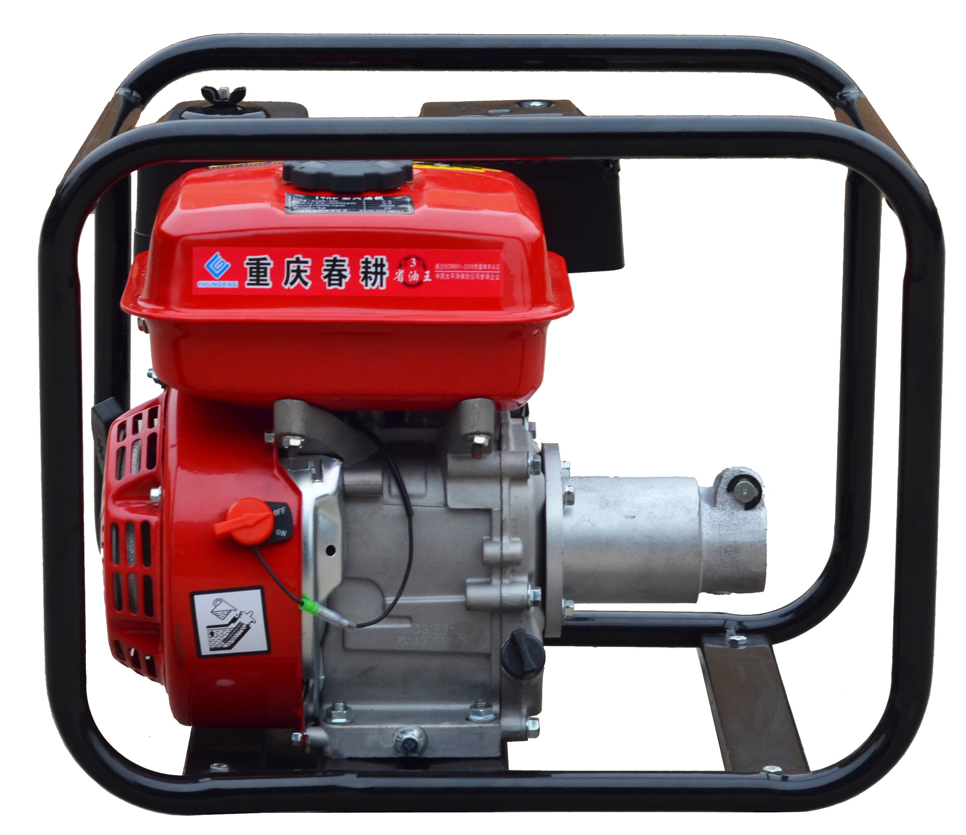 供应优质单缸四冲程风冷170动力型2寸汽油震动水泵农用抽水机