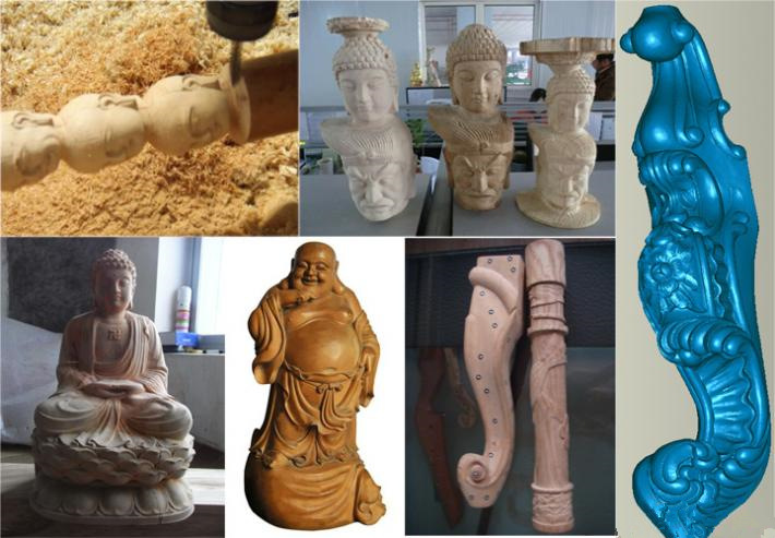 3030数控玉石雕刻机 四轴联动玉石机 平面立体一体电脑玉雕