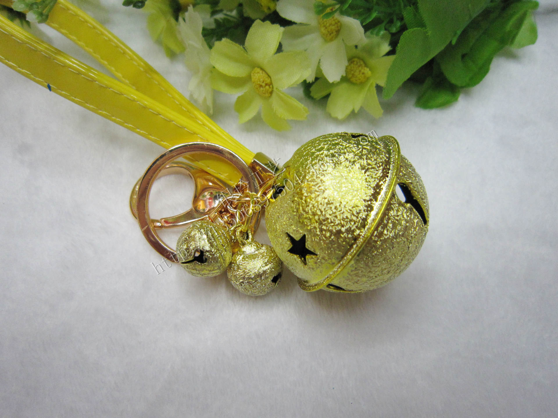 挂件配件 大白4cm大铃铛小铃铛z褶皱磨砂圣诞铃铛圆铃铁铃铛