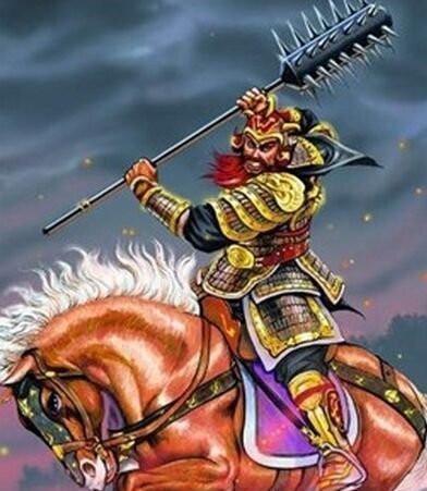 水浒传里的霹雳火秦明使用狼牙棒