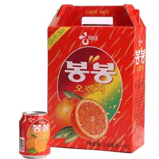 韩国进口饮料 饮品海太桔果粒果肉果汁饮料 海太桔果汁 238ml