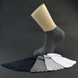 百分百全棉短筒系列五指袜 纯棉短袜 大脚趾加固处理