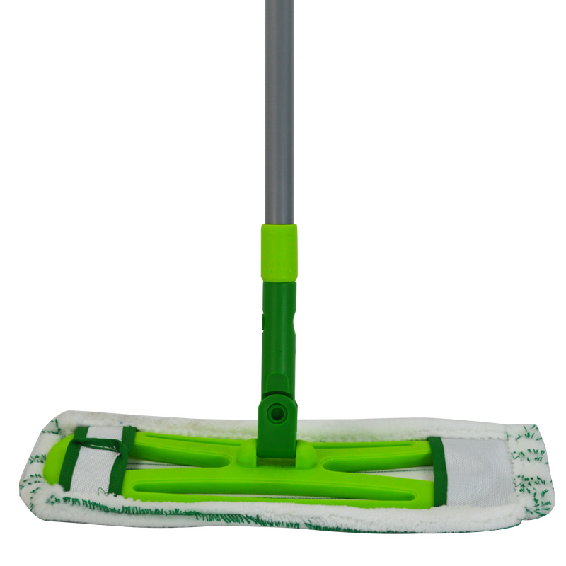 高档喷塑铁杆x板平板拖把伸缩杆粘扣式超细纤维平拖