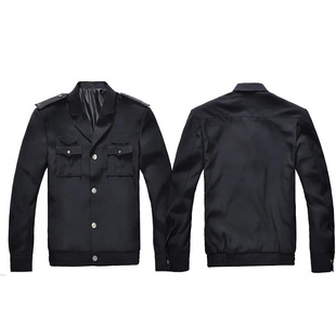 2015款新式保安服西装常服定制 新款保安藏绿色西装款夹克款常服
