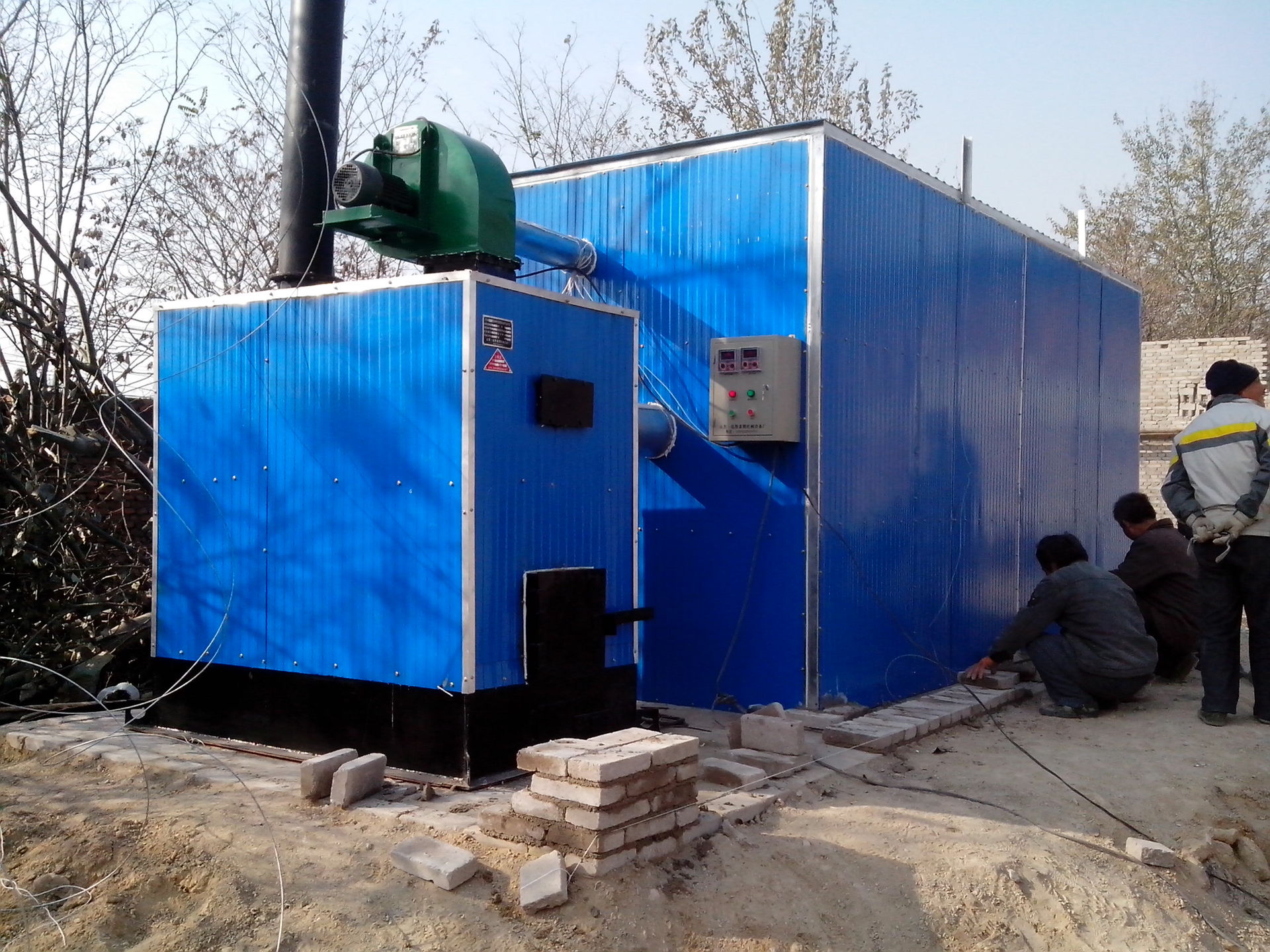 厂家直销大型木材热风蒸汽烘干窑 热风蒸汽干燥窑