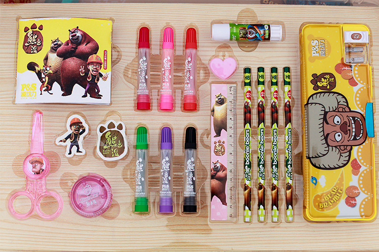 正品授权 熊出没 水彩笔无毒水洗盒装水彩笔儿童画笔批发