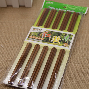 厂家直销 超市特供筷子 天然红胶木筷子 十元店精品货源