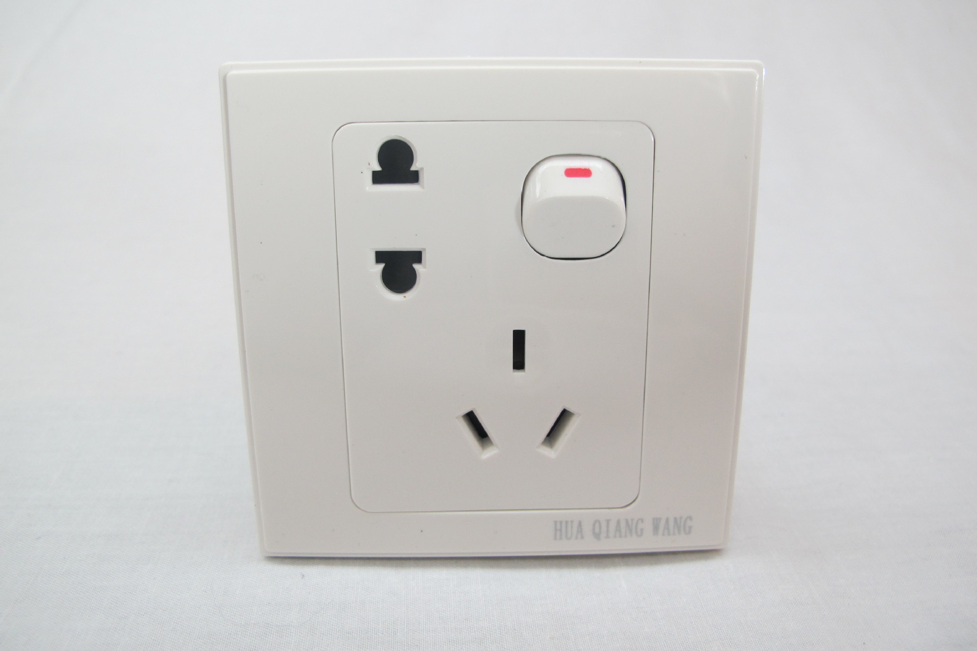 华强开关插座10a16a墙壁插座面板插座h9.8多功能万能限时特价出售