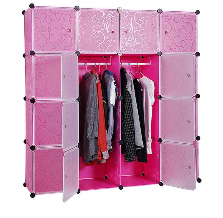 包邮 折叠简易塑料收纳组合衣柜diy创意魔片组合柜储物柜淘宝天猫