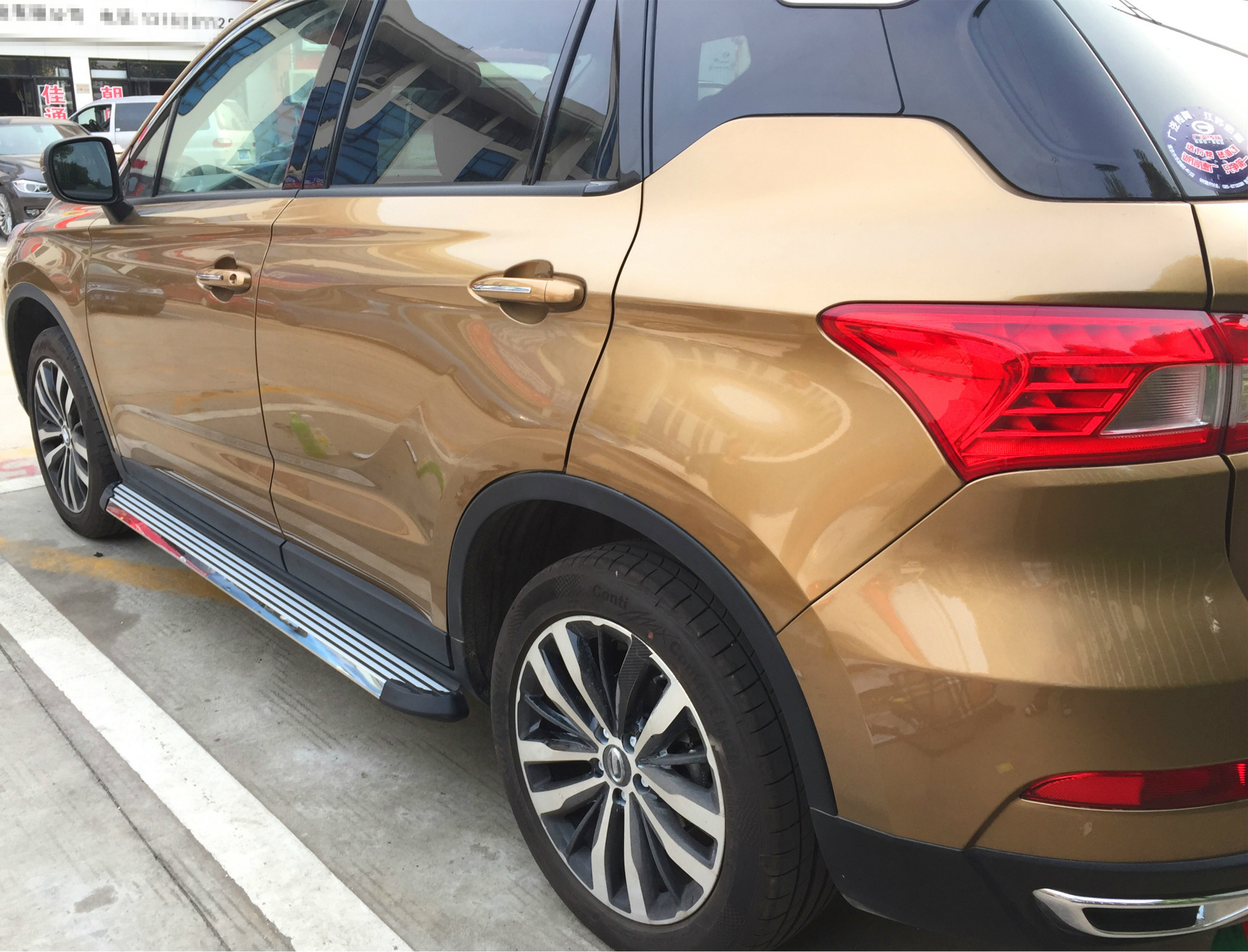 厂家批发|传祺gs4路炫款踏板|gs4亮边铝合金侧踏|gs4原装脚踏板图片_9