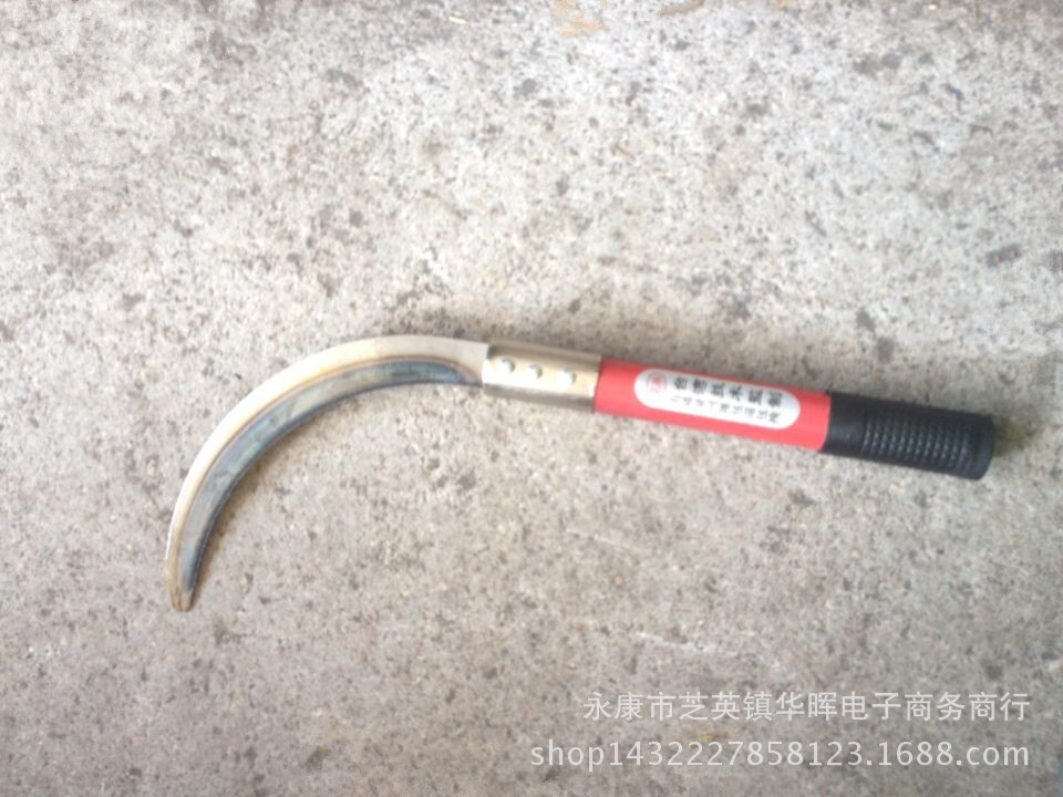 5cm带齿镰刀 割小麦刀稻谷刀割草刀 钢管镰刀 农用工具