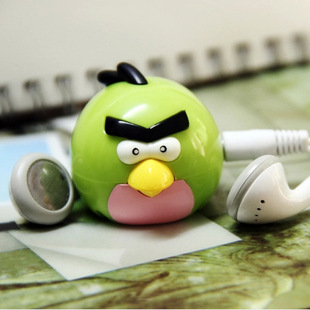 新款mp3 愤怒的小鸟mp3 厂家直销 礼品mp3 卡通型无屏插卡mp3供应