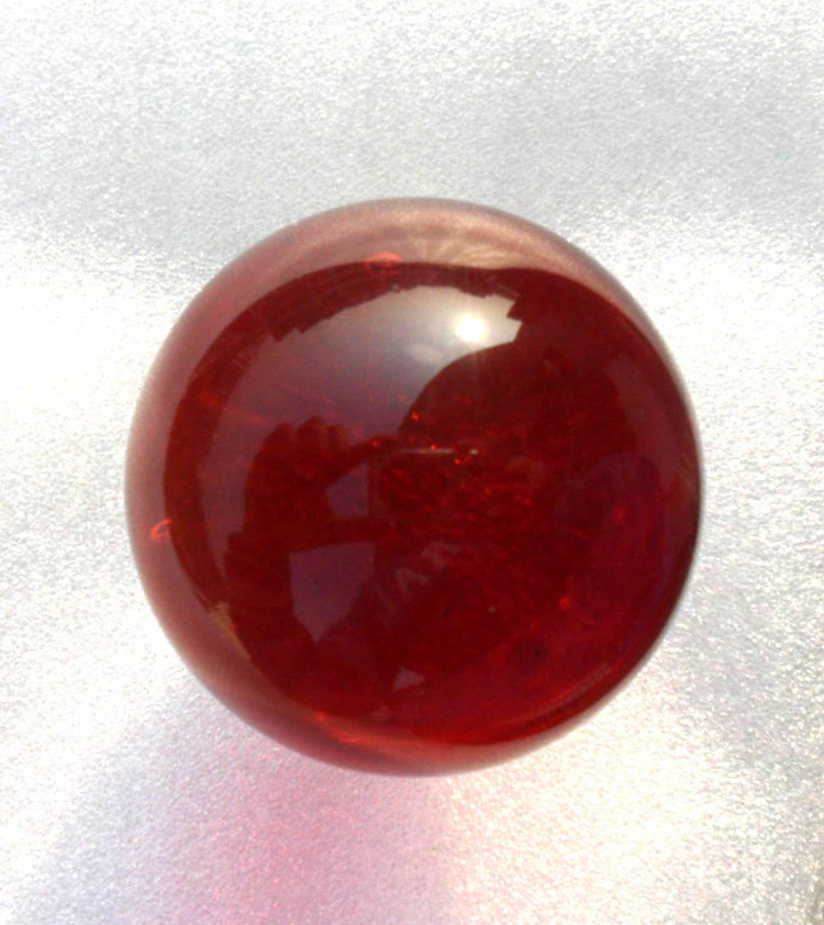 供应人造k9料3cm—8cm红色水晶球 招财镇宅风水摆件 一个起批