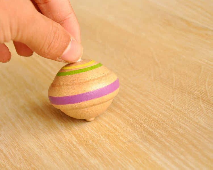 奇趣拆装动物组合陀螺 rb31 外贸儿童木质玩具 宝宝益智动手能力