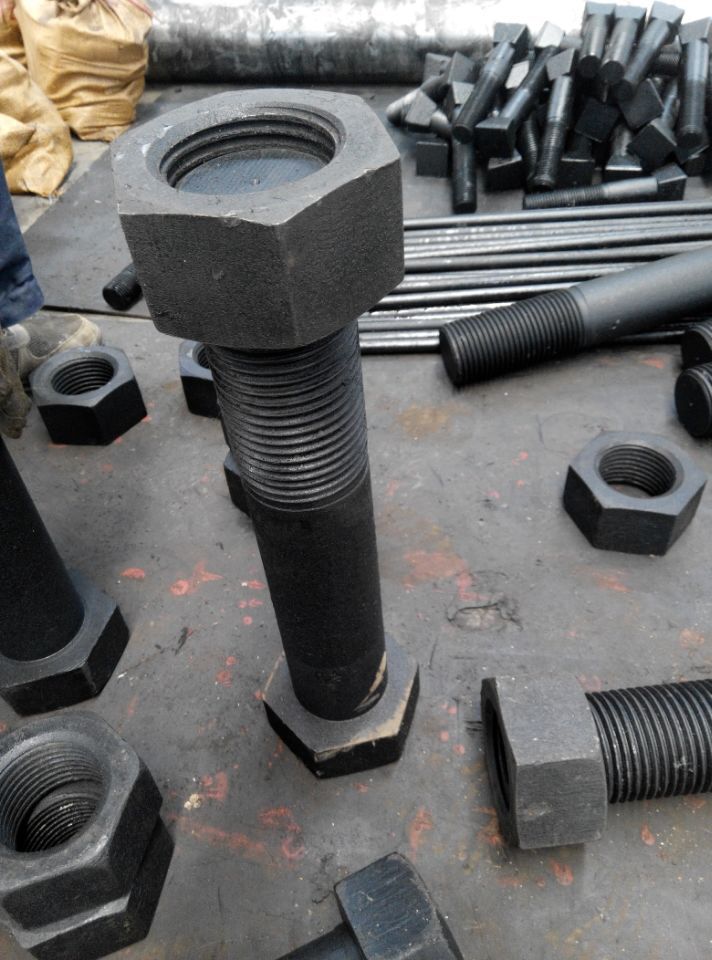 8级45号钢 高强度螺丝发黑方头螺栓超长螺栓 加大螺栓m22/36