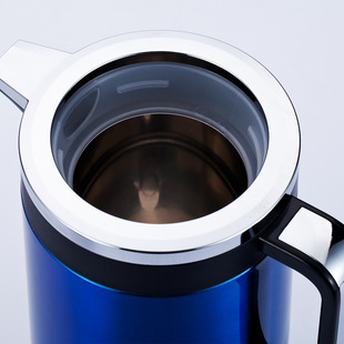 优美诺sh-02 双层彩色不锈钢 防烫电热水壶 不锈钢保温烧水壶