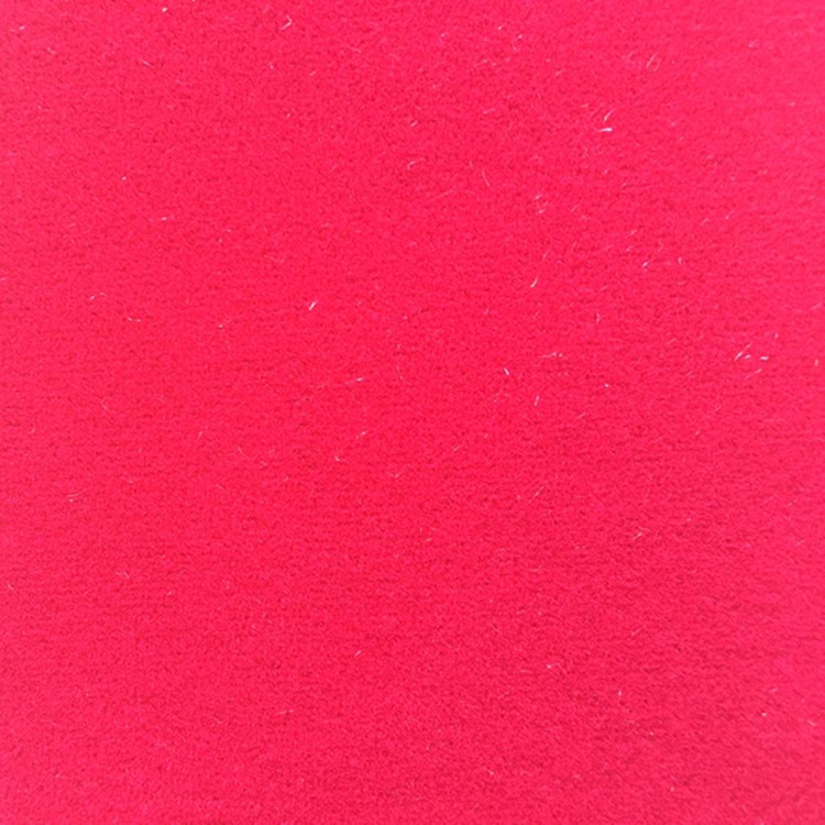 绒布长毛植绒布红色不干胶绒布 sbr贴合家居家纺沙发植绒布料