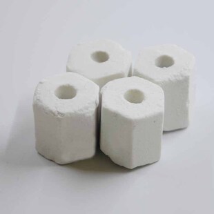 鱼乐美鱼缸水族箱 陶瓷环过滤材料生化环细菌环六角陶瓷环 500g