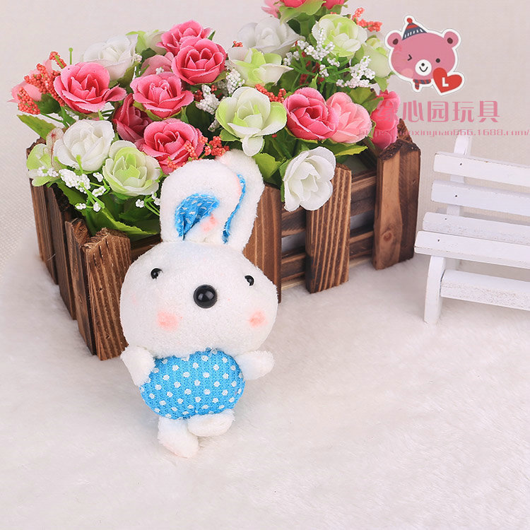 厂家直销 毛绒玩具 可爱多彩点点兔 点点兔娃娃公仔批发