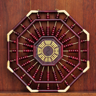 文王风水工艺品 厂家折扣批发 八角红檀算盘 八卦算盘 风水用品