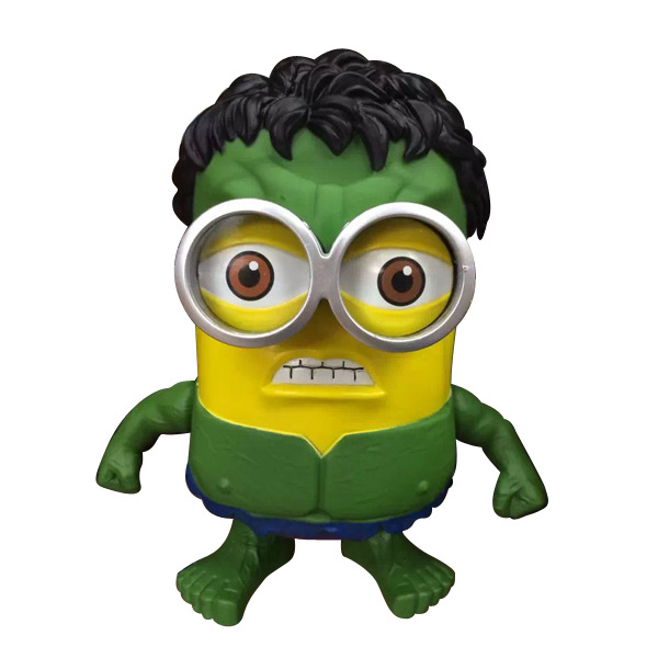 外贸爆款 卑鄙的我神偷奶爸绿巨人版小黄人手办公仔玩偶摆件模型