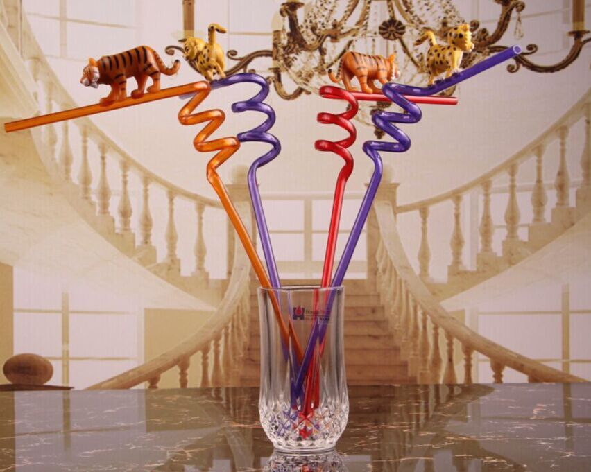 厂家供应3d卡通吸管 立体公仔吸管 创意动物吸管