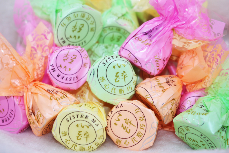 正品马大姐酒心巧克力糖果代可可脂混合散装500g批发