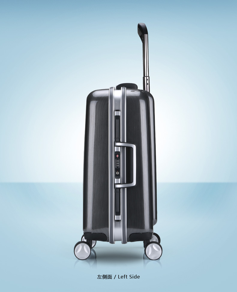 亨得利拉杆箱202428寸万向轮飞机轮铝框pc abs旅行箱女男托运箱