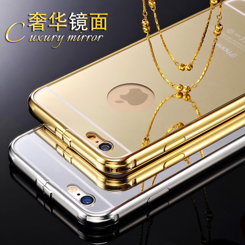 iphone6 电镀金色手机壳 新款6 土豪金保护套 苹果6镀金手机壳