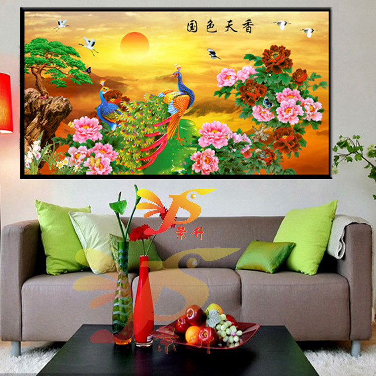 国色天香ktv会所酒吧装饰油画 高档家居客厅别墅装饰油画