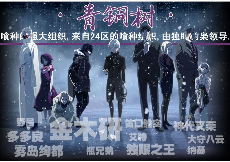 东京食尸鬼/东京喰种 动漫cos 青铜树组织披风 演出服cosplay现货图片