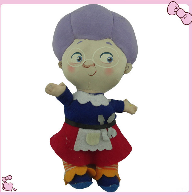 批发各种玩偶公仔 创意毛绒玩偶公仔 可爱眼睛老奶奶