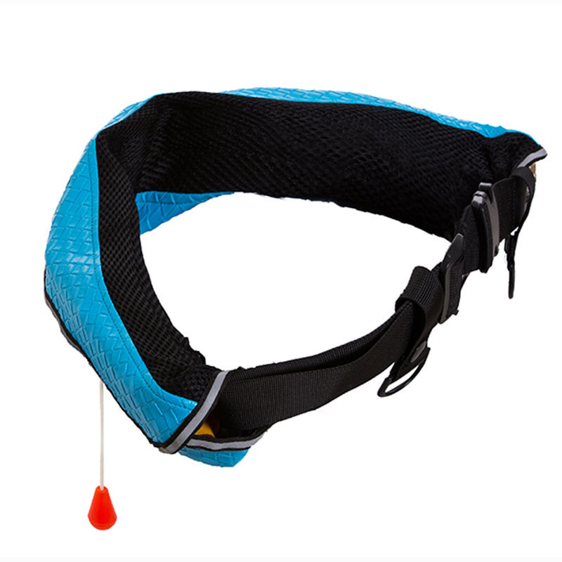 永晟eyson强力打造高性价皮革休闲救生衣手动充气式腰挂救生衣