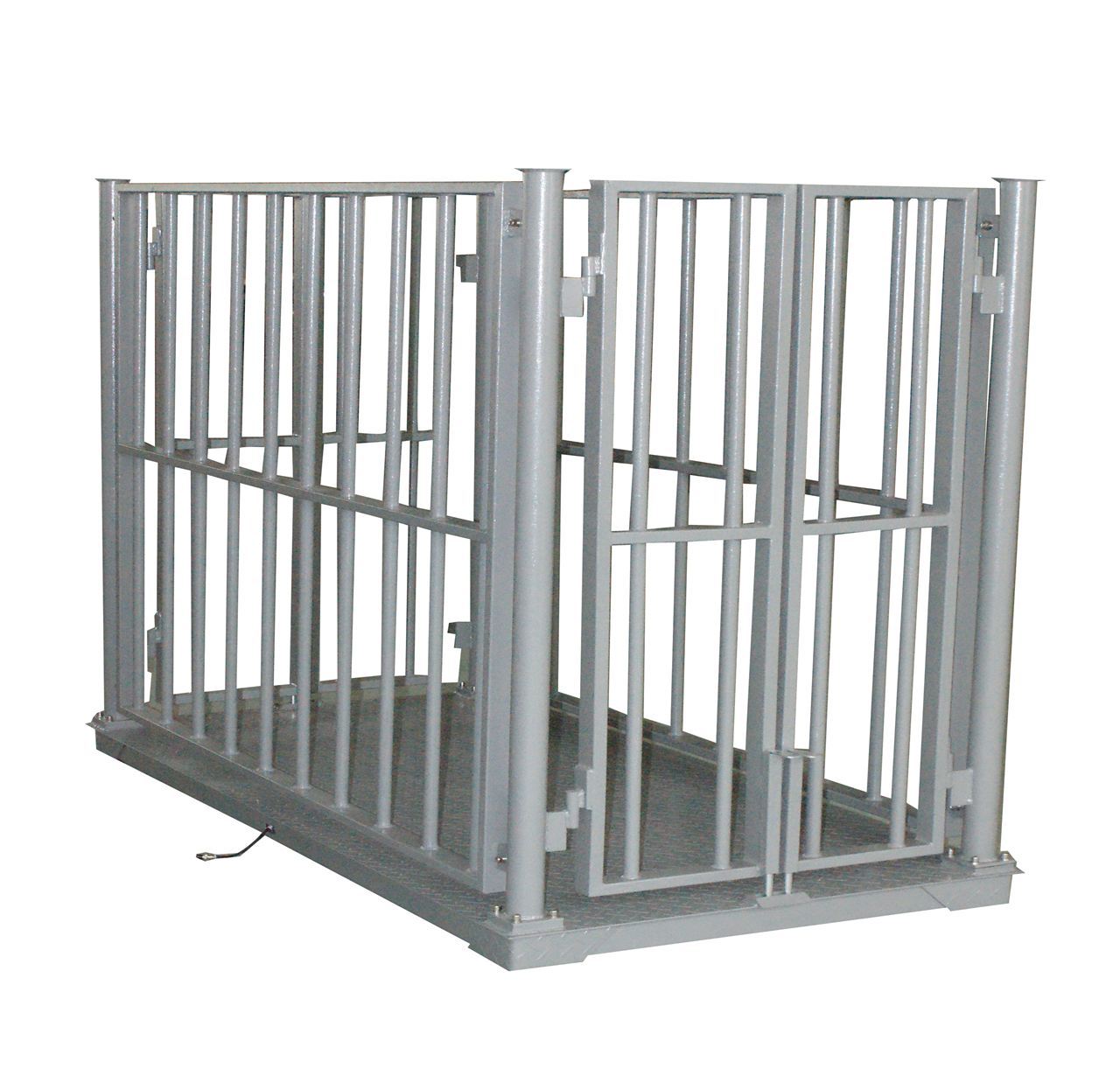 称猪电子地磅厂家,2吨带围栏磅称,内蒙古3吨畜牧电子秤