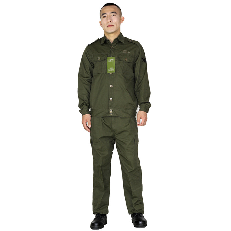 581黑白花帆布迷彩服新款耐磨cs野战作训服建筑男式工作服套装