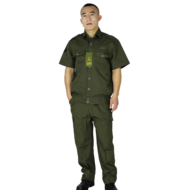 581黑白花帆布迷彩服新款耐磨cs野战作训服建筑男式工作服套装