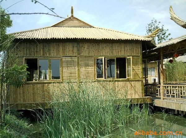 竹建筑 竹楼 排楼 竹亭制作 存手工打造的